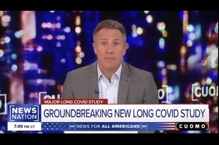 CHRIS CUOMO, O PRIMEIRO ÂNCORA DE NOTÍCIAS A CABO A RELATAR SOBRE A PROTEÍNA SPIKE COMO AGENTE PATOGÊNICO